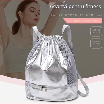 Geantă de fitness cu despărțire uscat/umed și compartiment pentru pantofi, rucsac ușor pentru sport, înot și yoga (20–35L, material Oxford, impermeabil)