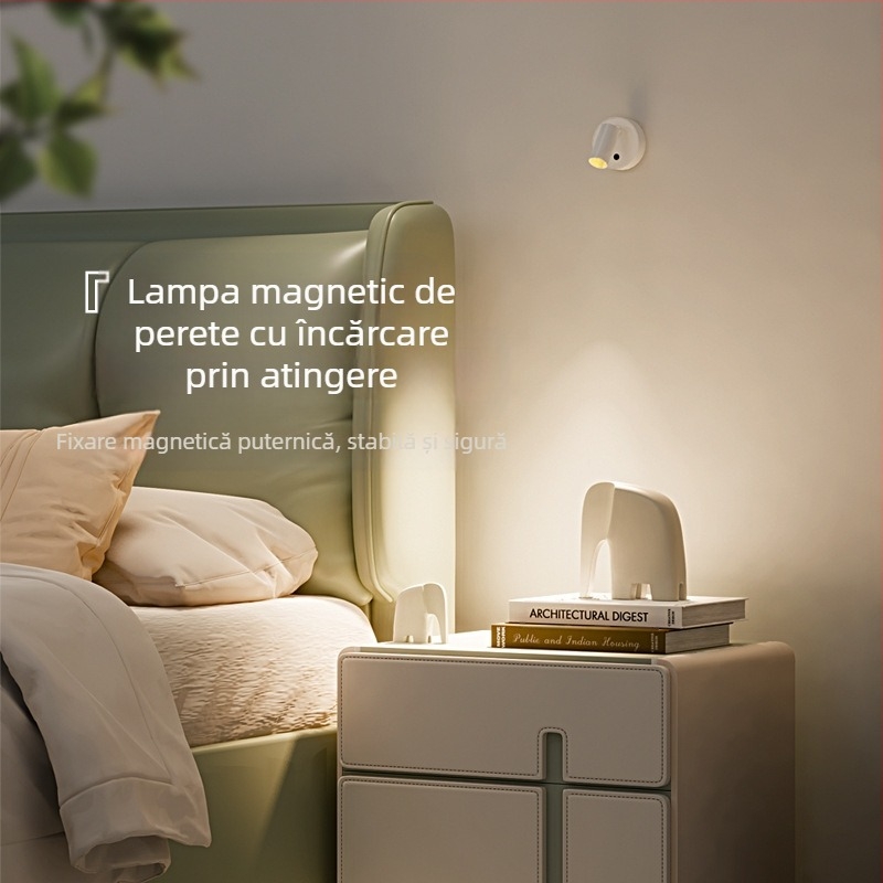 Lampa de perete, stil Nordic, abajur și corp din ABS, tensiune până la 36V