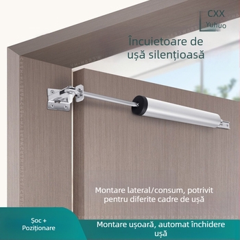 Xuncheng închizător auto de ușă din oțel inoxidabil — reglaj al vitezei de închidere și reglaj al cuplului de blocare