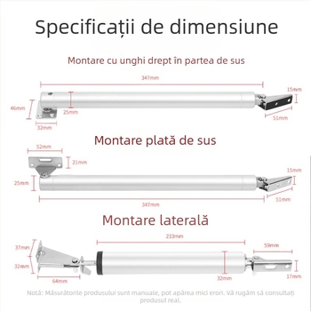 Xuncheng închizător auto de ușă din oțel inoxidabil — reglaj al vitezei de închidere și reglaj al cuplului de blocare