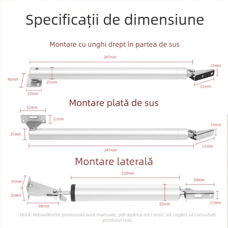 Xuncheng închizător auto de ușă din oțel inoxidabil — reglaj al vitezei de închidere și reglaj al cuplului de blocare