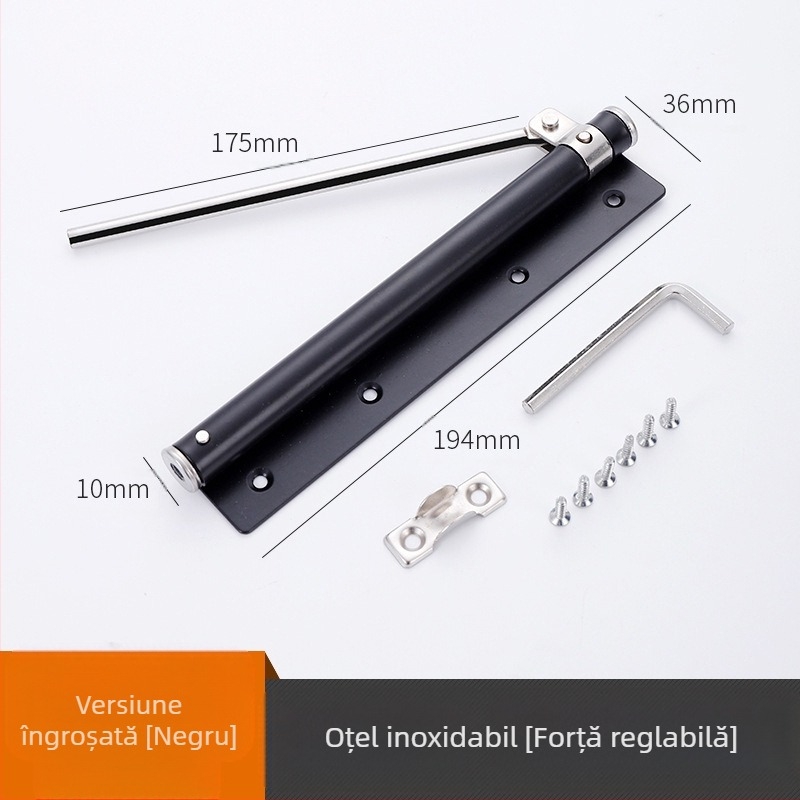 Xuncheng închizător auto de ușă din oțel inoxidabil — reglaj al vitezei de închidere și reglaj al cuplului de blocare