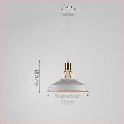 Candelabru din fier, stil industrial loft, pendul cu o singură braț, LED, rază de iluminare 3-5 m², înălțime reglabilă de 1 m