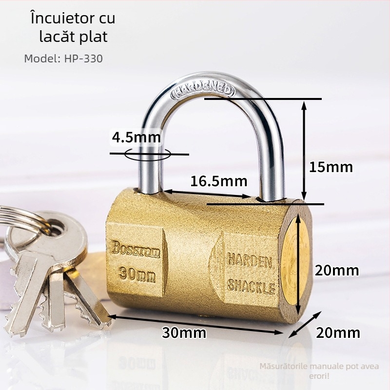 Lacăt de siguranță HP, fier, marca Poly, utilizare universală, stil chinezesc nou