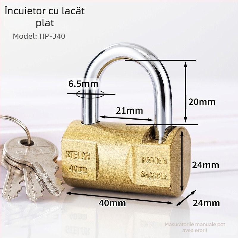 Lacăt de siguranță HP, fier, marca Poly, utilizare universală, stil chinezesc nou