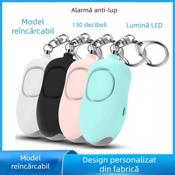 PA-1 Dispozitiv de autoapărare cu lanternă LED, iluminare puternică, baterie litiu 130 mAh, 3,7V