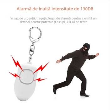 PA-1 Dispozitiv de autoapărare cu lanternă LED, iluminare puternică, baterie litiu 130 mAh, 3,7V