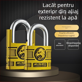 Incuietoare de uz casnic din aliaj de zinc Mindy, model A17/AF17, pentru exterior: uși, cămine studențești, ferestre și garaje.