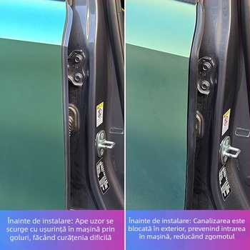 Bandă de etanșare auto pentru B-stâlp, din cauciuc, protecție împotriva vântului și prafghi, izolație fonică, compatibilitate generală