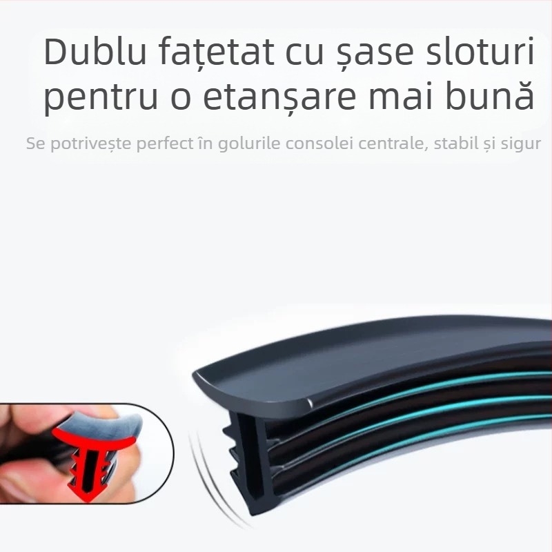 Bandă de etanșare auto pentru B-stâlp, din cauciuc, protecție împotriva vântului și prafghi, izolație fonică, compatibilitate generală
