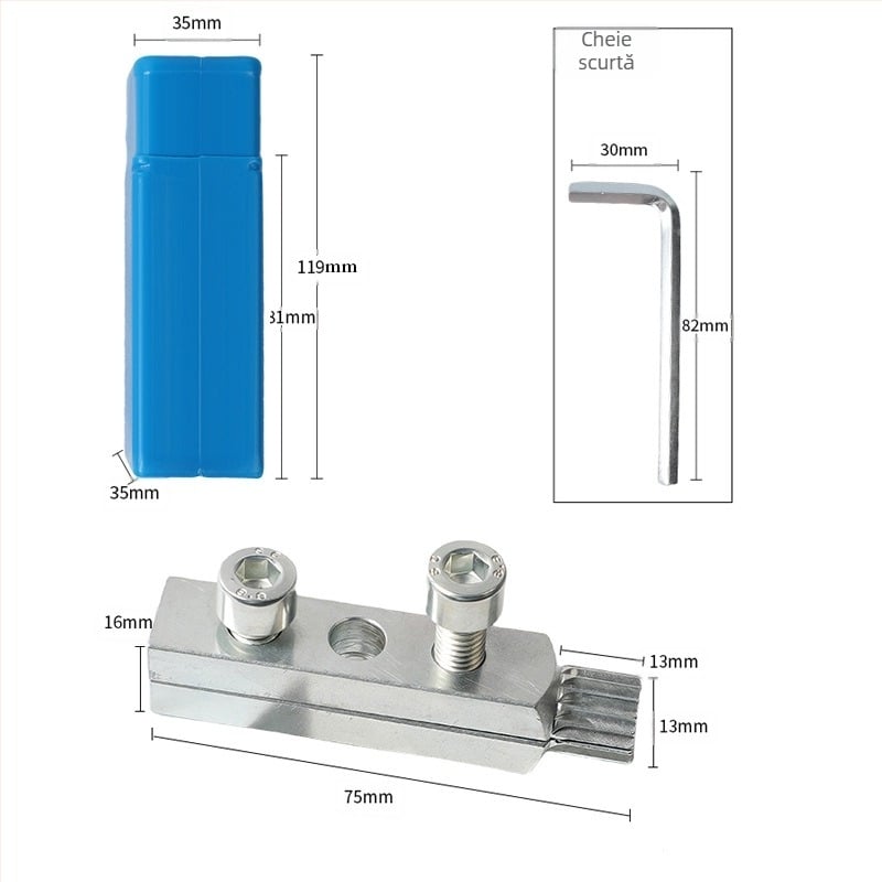 Dr. Giant Oțel din aliaj – extractor pentru îndepărtarea șuruburilor rupte din robinetul unghiular și conducte