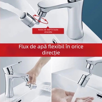 Robinet de bucătărie cu nucleu din cupru al valvei, montaj cu șuruburi, temperatură de funcționare 0–100°C, presiune nominală 200 psi, construcție dublă