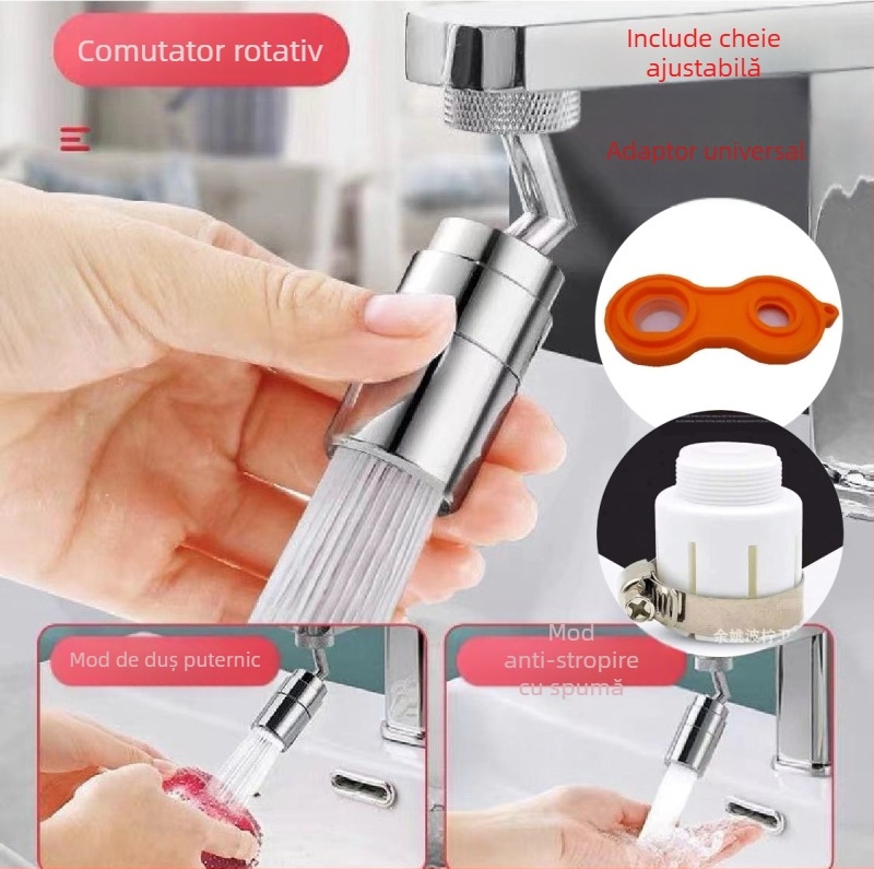 Robinet de bucătărie cu nucleu din cupru al valvei, montaj cu șuruburi, temperatură de funcționare 0–100°C, presiune nominală 200 psi, construcție dublă