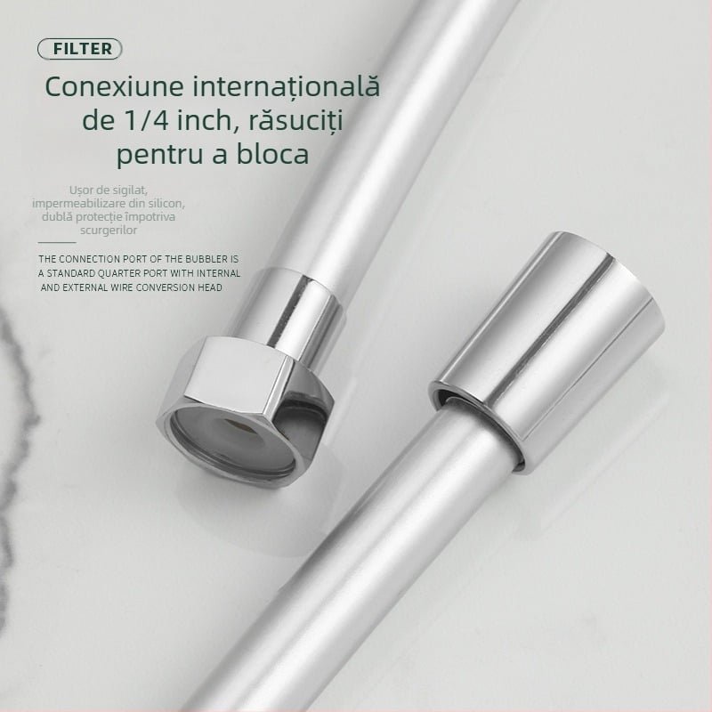 Furtun de duș PVC anti-explozie, îngroșat, model JM-PVcrg1, marcă YJM, temperatură de lucru 0–90°C, instalare simplă