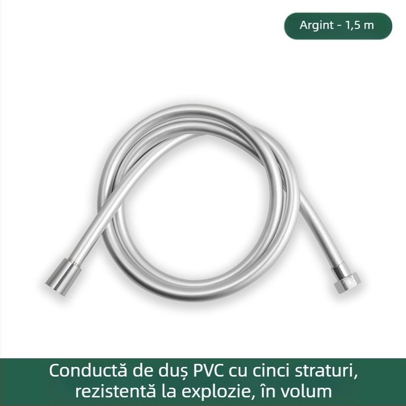 Furtun de duș PVC anti-explozie, îngroșat, model JM-PVcrg1, marcă YJM, temperatură de lucru 0–90°C, instalare simplă