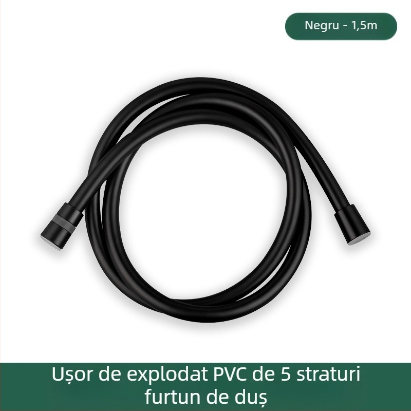 Furtun de duș PVC anti-explozie, îngroșat, model JM-PVcrg1, marcă YJM, temperatură de lucru 0–90°C, instalare simplă