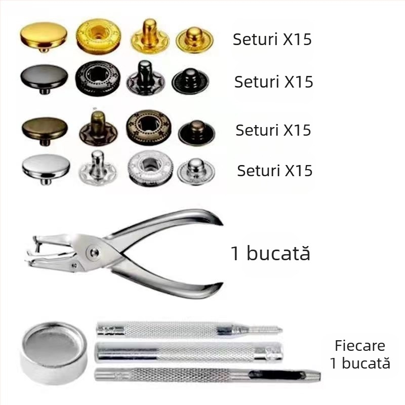 Phia Set nasturi din cupru cu închidere în patru părți, pentru paltoane, jeans, hanorace (Material: Cupru; Structură: Închidere în patru părți; Brand: Phia; Domeniu: Paltoane, Blugi, Hanorace)