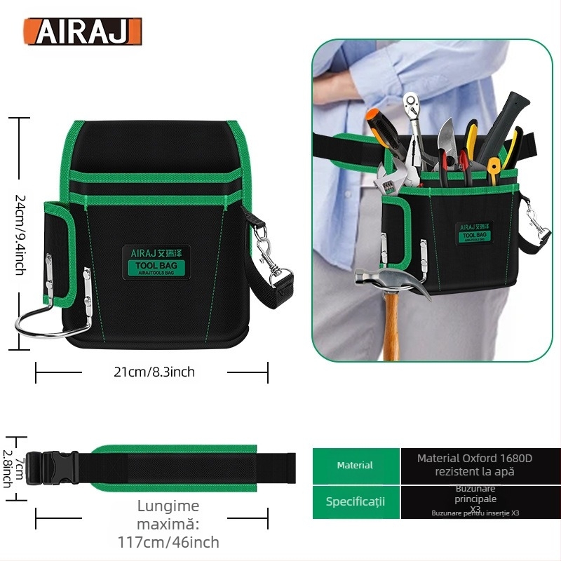 Arrizo curea pentru unelte – Geantă de talie multifuncțională pentru electricieni