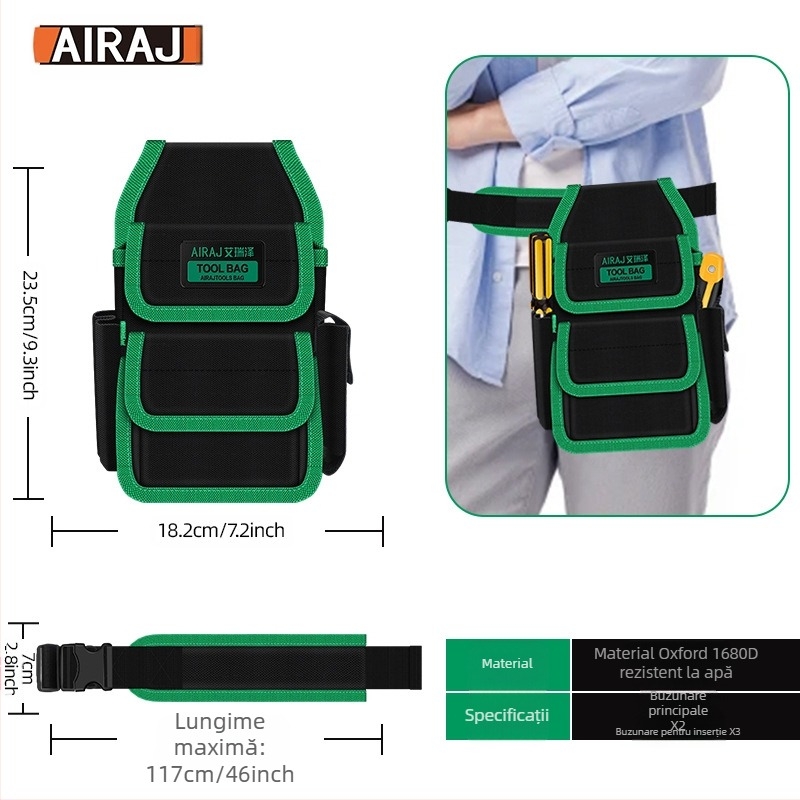 Arrizo curea pentru unelte – Geantă de talie multifuncțională pentru electricieni