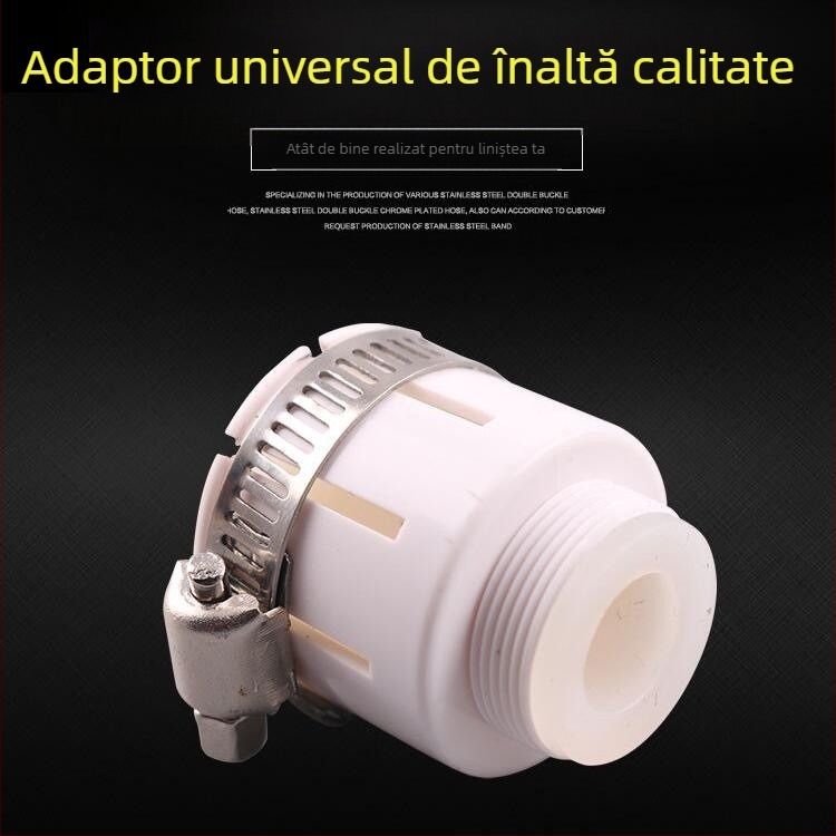 Robinet cu booster și filtru pentru economisire a apei pentru bucătărie, ABS, filet 22/24, model 077, portabil