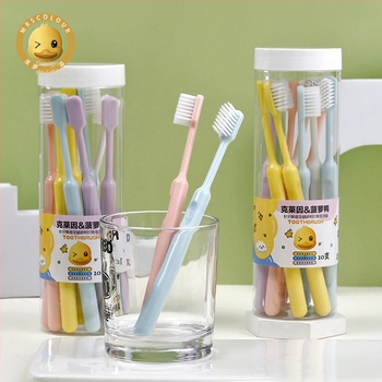 GOGOMGL Set de periuțe pentru adulți – Perii moi, 10 buc., Periuță manuală