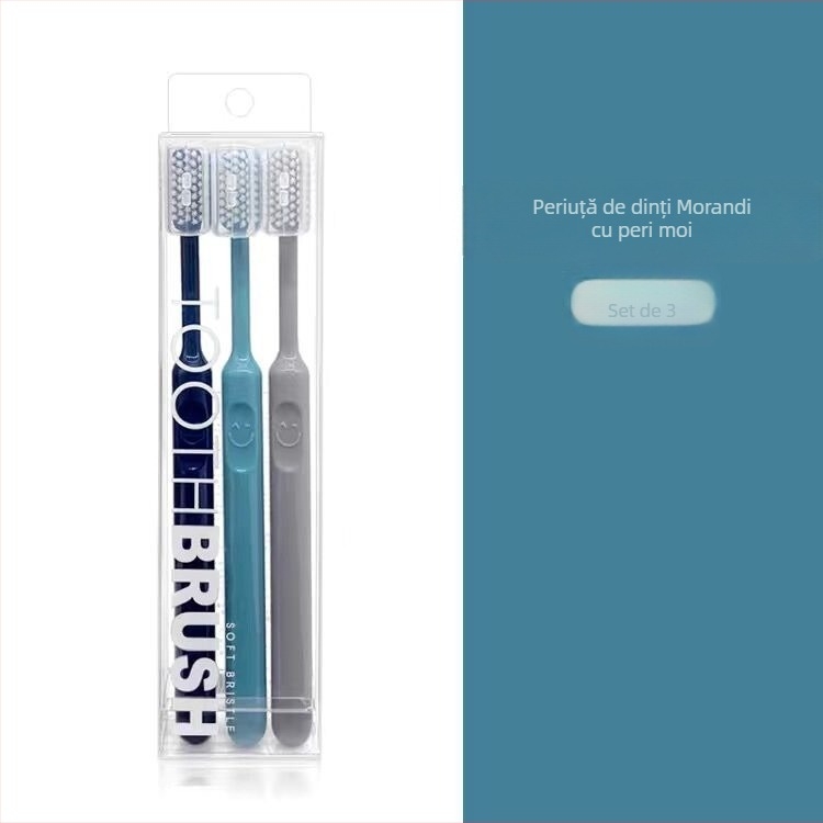 GOGOMGL Set de periuțe pentru adulți – Perii moi, 10 buc., Periuță manuală