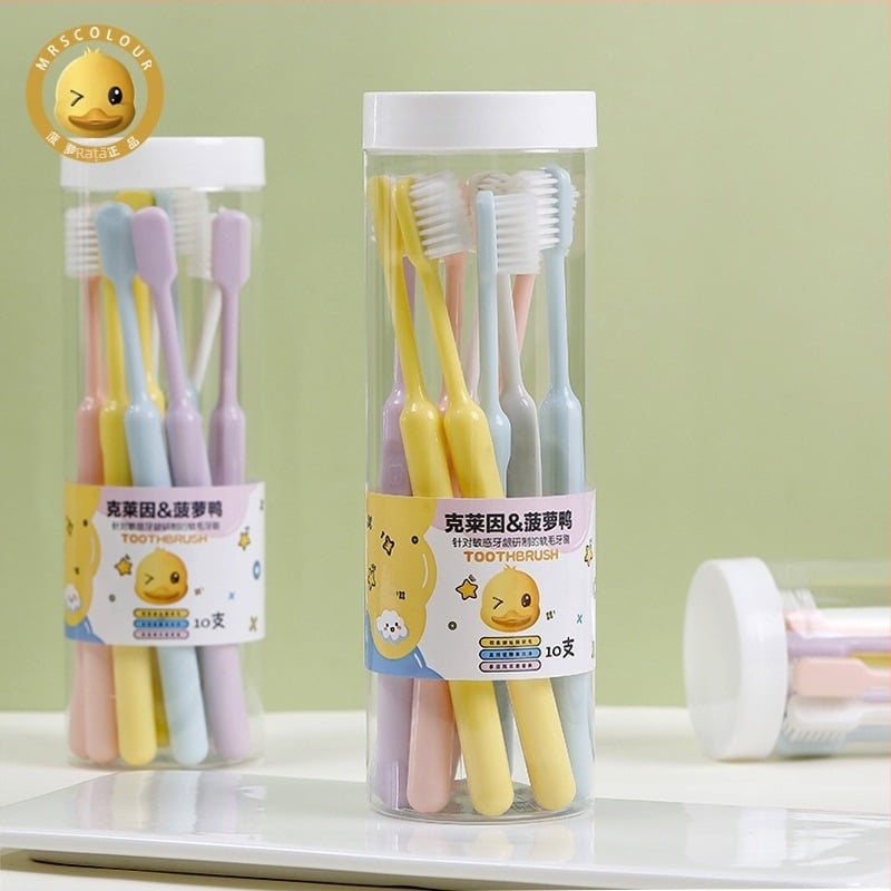 GOGOMGL Set de periuțe pentru adulți – Perii moi, 10 buc., Periuță manuală