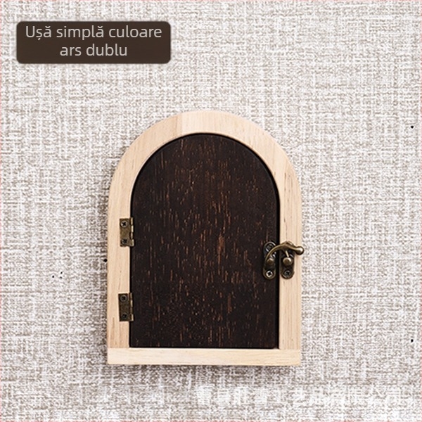 Capac din lemn pentru întrerupător – decor mural în stil autocolant, personalizabil, textură uniformă, stil modern minimalist