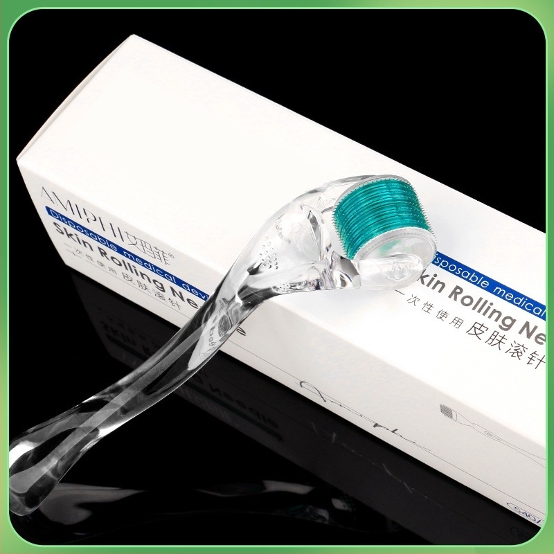 Emmawife Rola cu microace pentru față – dispozitiv ne-steril pentru rejuvenare facială și creșterea părului, material actualizat tip low-pass, duritate medie-tare, aprobare Susu equipment nr. 20200094.