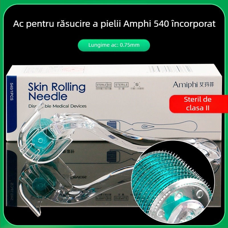 Emmawife Rola cu microace pentru față – dispozitiv ne-steril pentru rejuvenare facială și creșterea părului, material actualizat tip low-pass, duritate medie-tare, aprobare Susu equipment nr. 20200094.