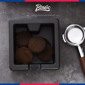 Bincoo Tamper pentru cafea cu pad de presare din silicon, mâner ABS, stil modern simplu
