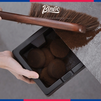 Bincoo Tamper pentru cafea cu pad de presare din silicon, mâner ABS, stil modern simplu