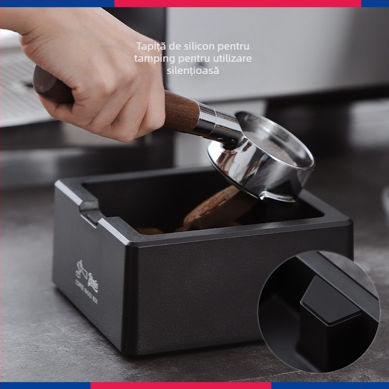 Bincoo Tamper pentru cafea cu pad de presare din silicon, mâner ABS, stil modern simplu