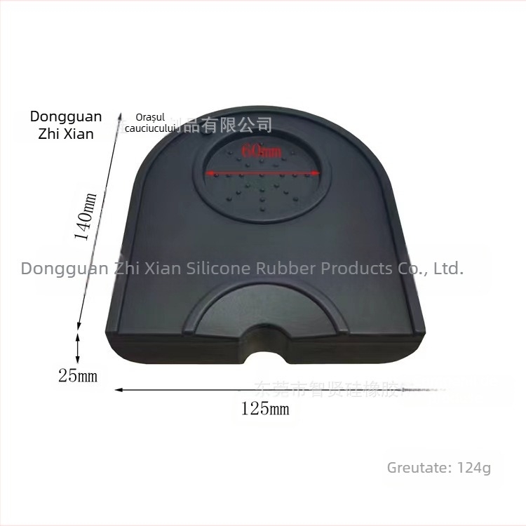 Covoraș din silicon pentru presarea cafelei — design modern minimalist; potrivit pentru bar, cafenea și restaurant; suprafață antiderapantă; personalizare disponibilă cu logo tipărit.