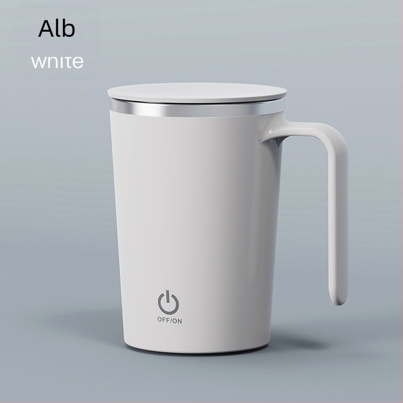 Cană de cafea portabilă cu încărcare USB și amestec automat