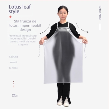 Șorț fără mâneci din PVC, impermeabil pentru bucătărie și prelucrarea alimentelor