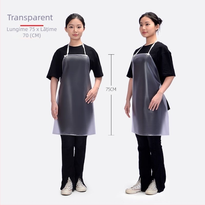 Șorț fără mâneci din PVC, impermeabil pentru bucătărie și prelucrarea alimentelor