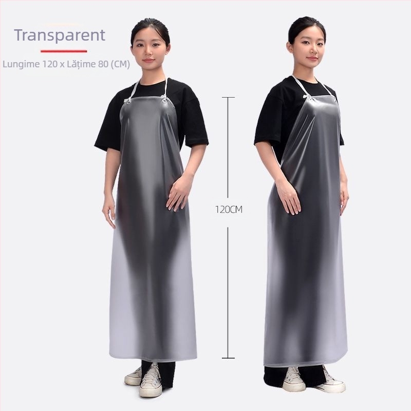 Șorț fără mâneci din PVC, impermeabil pentru bucătărie și prelucrarea alimentelor