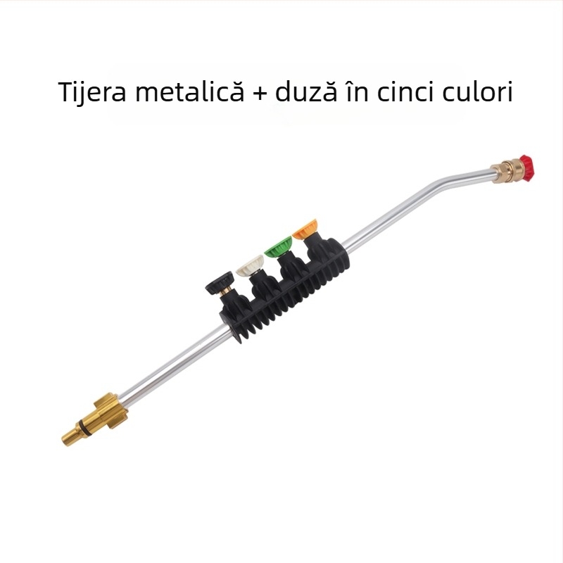 Pistol de spălat cu presiune înaltă pentru mașini, cap și mâner din plastice tehnice, rază de pulverizare 2 m, presiune 160 bar / 2320 psi