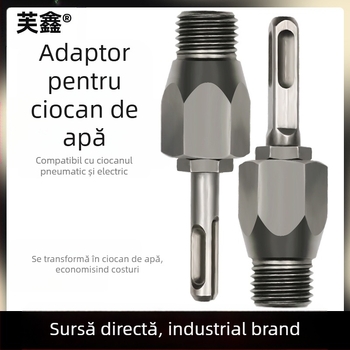 Fu Xin Tijă de conversie pentru rhinestone, cu mâner pătrat, 100 mm lungime, cuplă integrată pentru ciocan electric