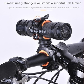 Suport pentru farul bicicletei cu clips de fixare și ramă de montaj, potrivit pentru bicicletă de munte