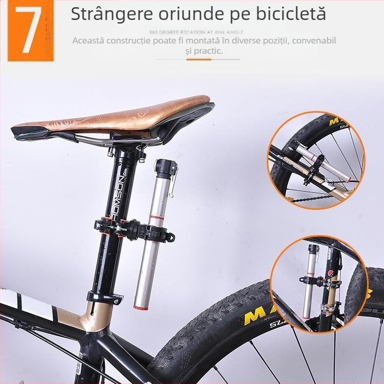 Suport pentru farul bicicletei cu clips de fixare și ramă de montaj, potrivit pentru bicicletă de munte