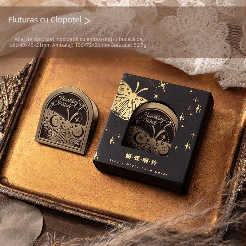 Mo Mo clips metalice pentru planner — seria Starry Night Love Song, 6 modele