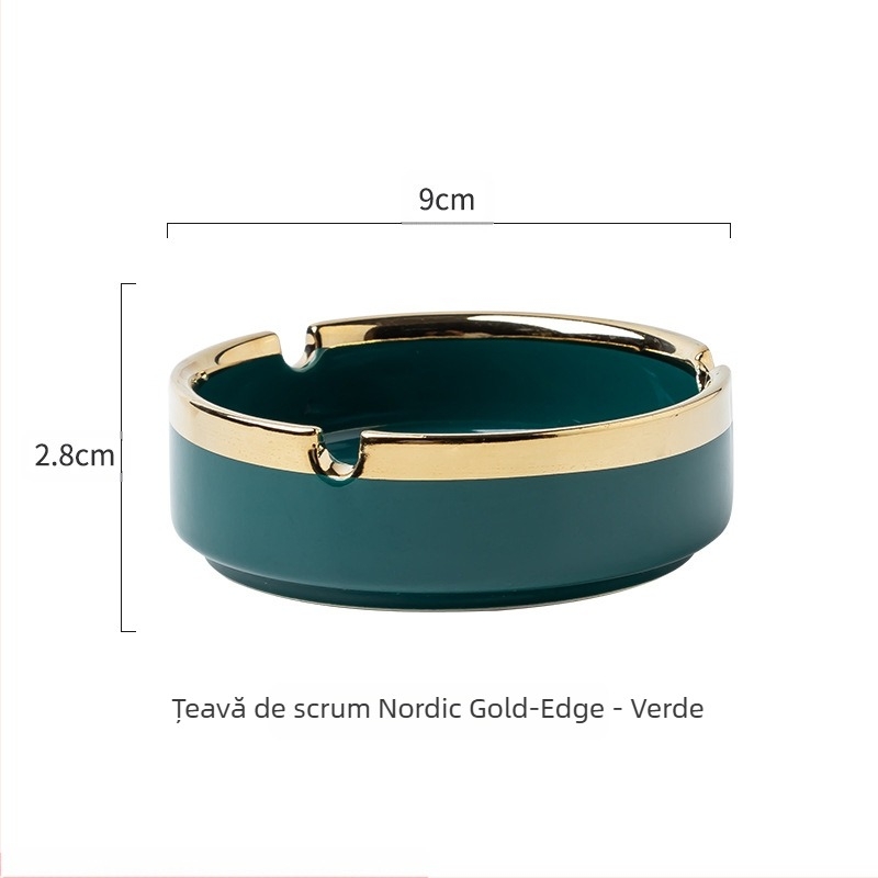 Scrumiieră ceramică în stil Nordic, Jingkui – decorare, colecționare, depozitare; imprimare logo disponibilă