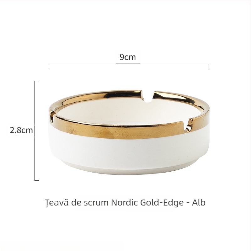 Scrumiieră ceramică în stil Nordic, Jingkui – decorare, colecționare, depozitare; imprimare logo disponibilă