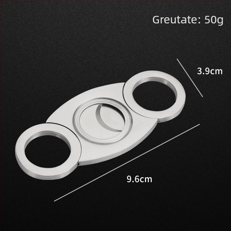 Fan Sheng tăietor de țigări din oțel inoxidabil, suprafață electroplacată, lame cu dublu tăiș