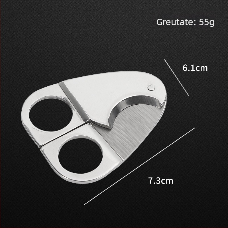 Fan Sheng tăietor de țigări din oțel inoxidabil, suprafață electroplacată, lame cu dublu tăiș