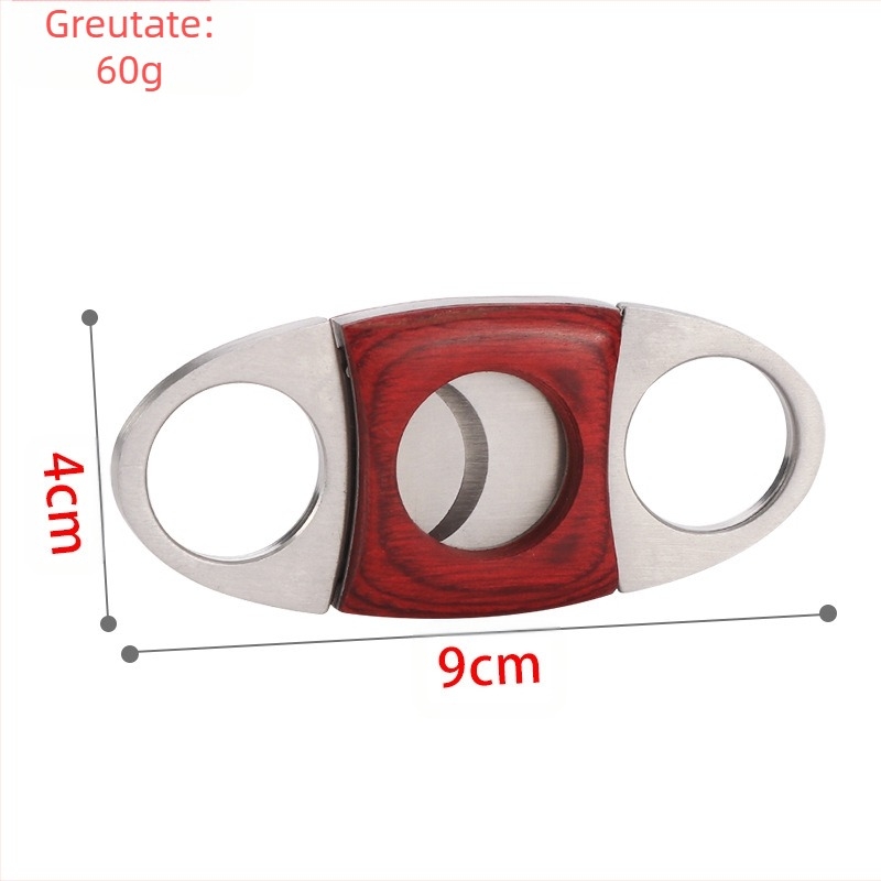 Fan Sheng tăietor de țigări din oțel inoxidabil, suprafață electroplacată, lame cu dublu tăiș