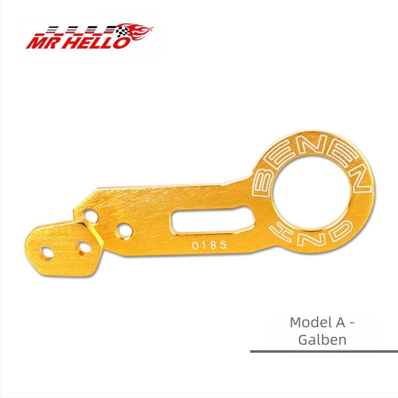 Cârlig de remorcare pentru mașină din aliaj de aluminiu, cu clemă, modelul 001, pentru șanța din spate