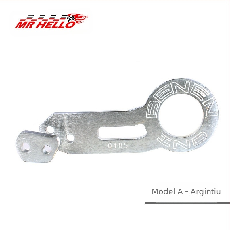 Cârlig de remorcare pentru mașină din aliaj de aluminiu, cu clemă, modelul 001, pentru șanța din spate